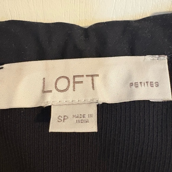 LOFT Black Ruffled Blouse - Picture 2 of 3